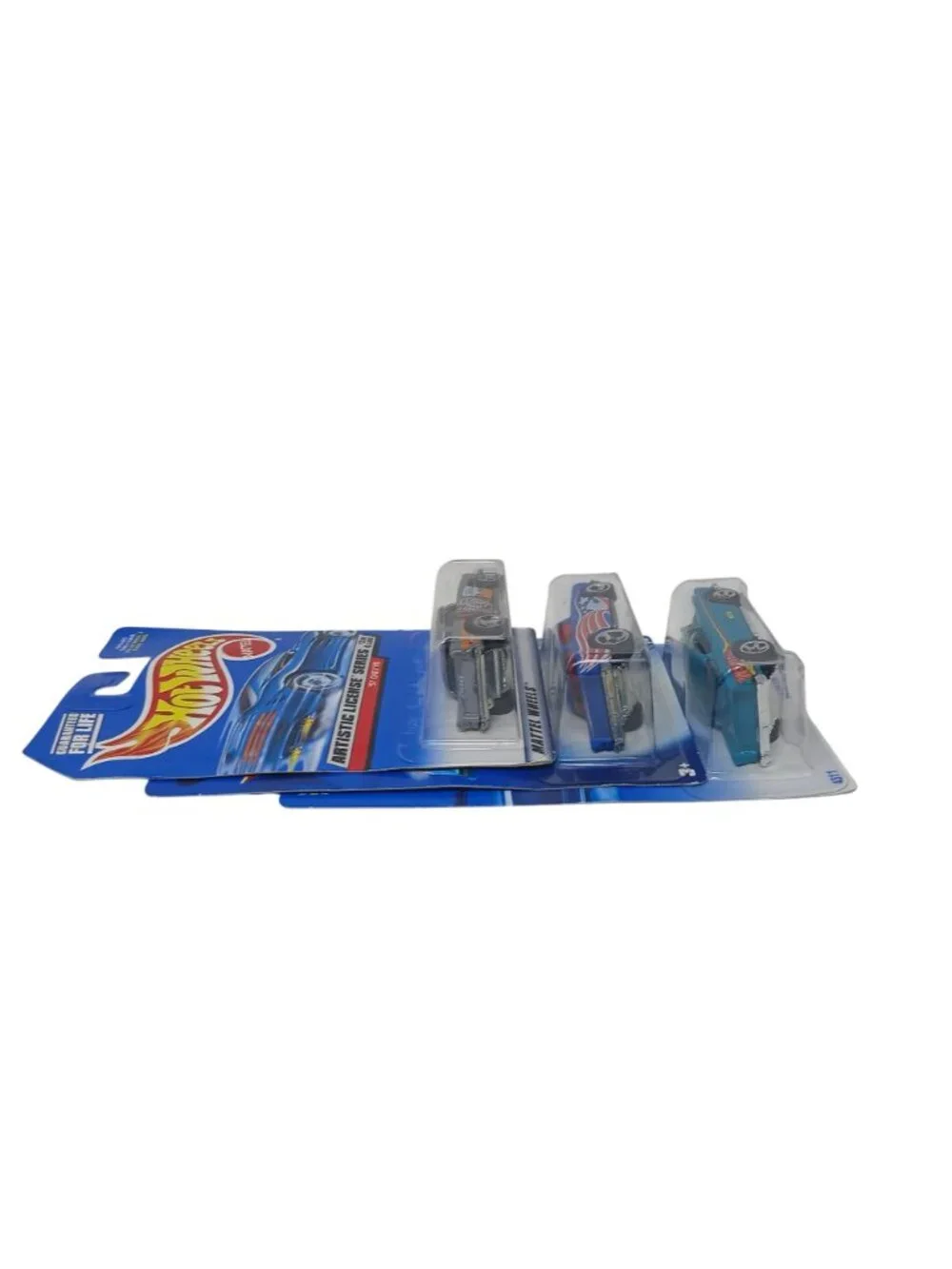 3 Hot Wheels 57 Chevy Die-Cast Cars Artistic License Star Spangled Blue New #D-3